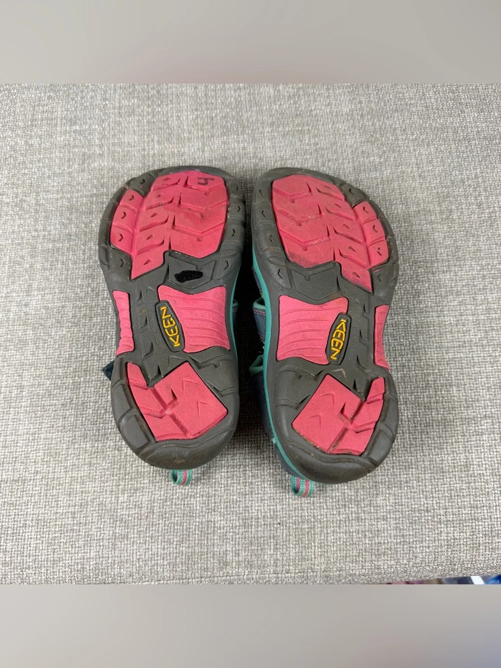 KEEN Girl's Newport H2 Hydro Sandals 1012316 Midnight Navy Baltic Size 3 Hiking